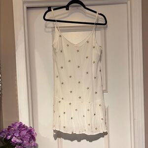 Mi Ami Glittered Crepe Mini Dress - Small